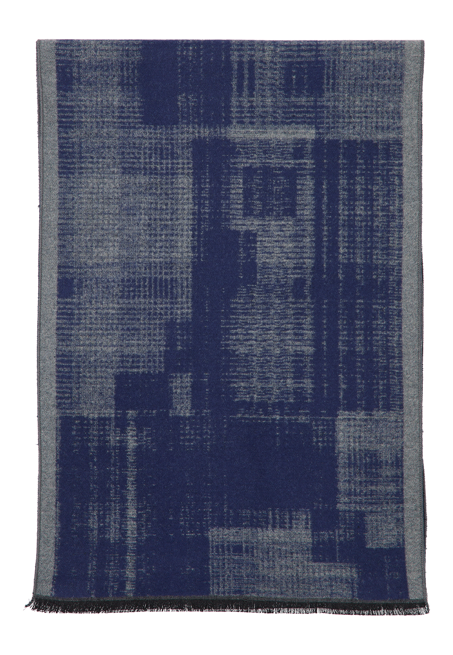 Scarf in navy patterned | navy | OS | 1AC01913-01-91-OS