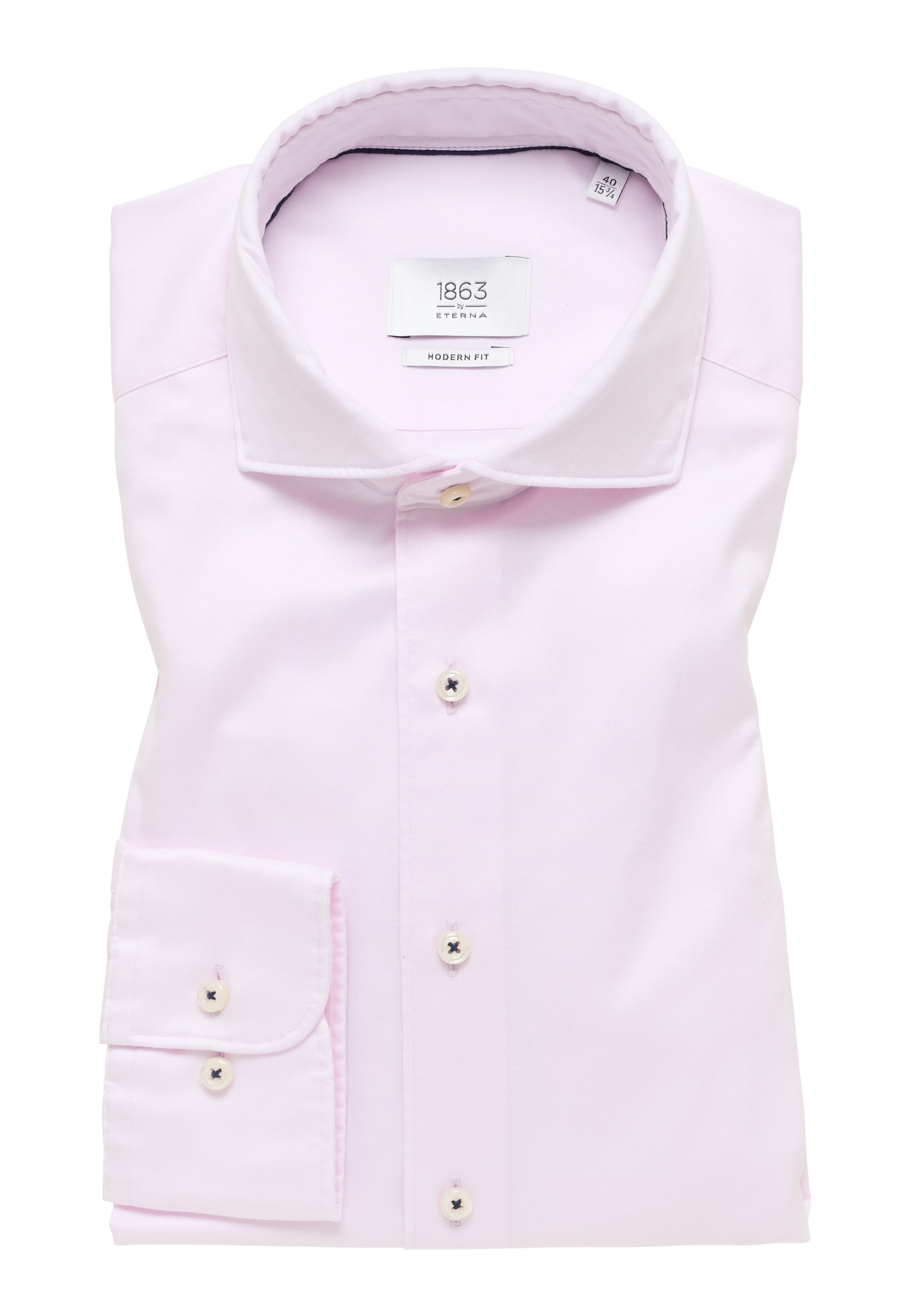 Shirt Luxury pink in | MODERN long 42 soft soft sleeve | pink plain FIT | 1SH03488-15-12-42-1/1 | Soft