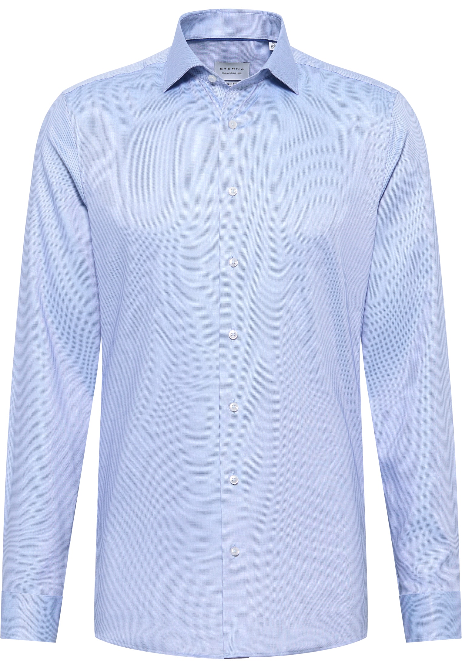 SLIM FIT Shirt in light blue structured