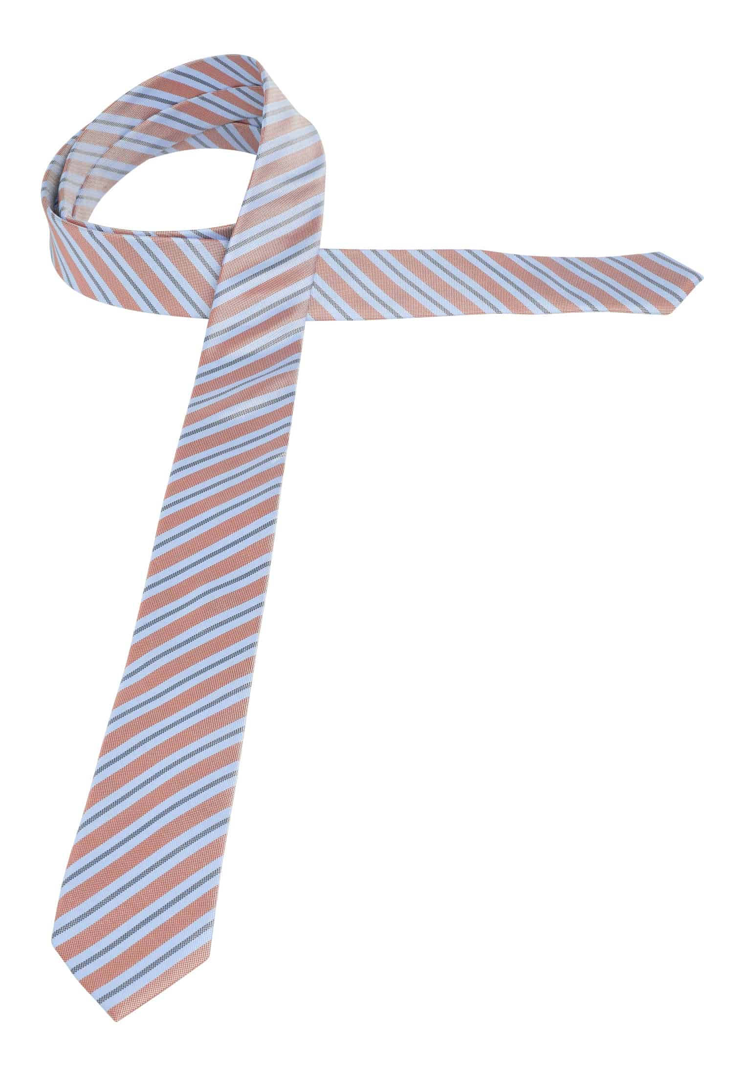 Krawatte in hellblau/orange gestreift | | 1AC02000-81-33-142 142 | hellblau/orange