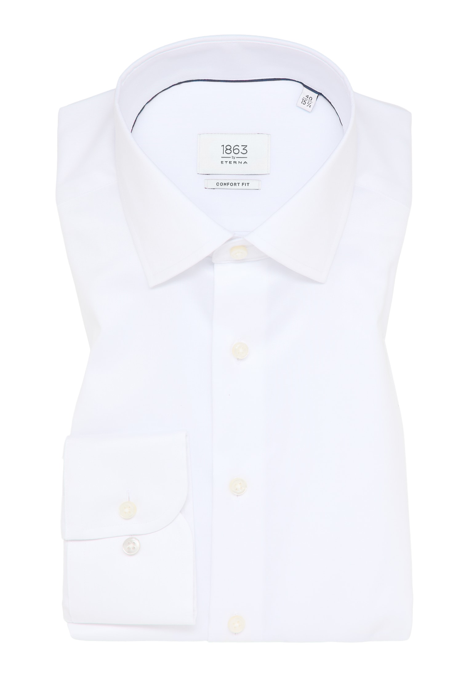 COMFORT FIT Luxury weiß 1SH00739-00-01-37-68 Arm weiß (68 | in | cm) unifarben verlängerter | Shirt | 37
