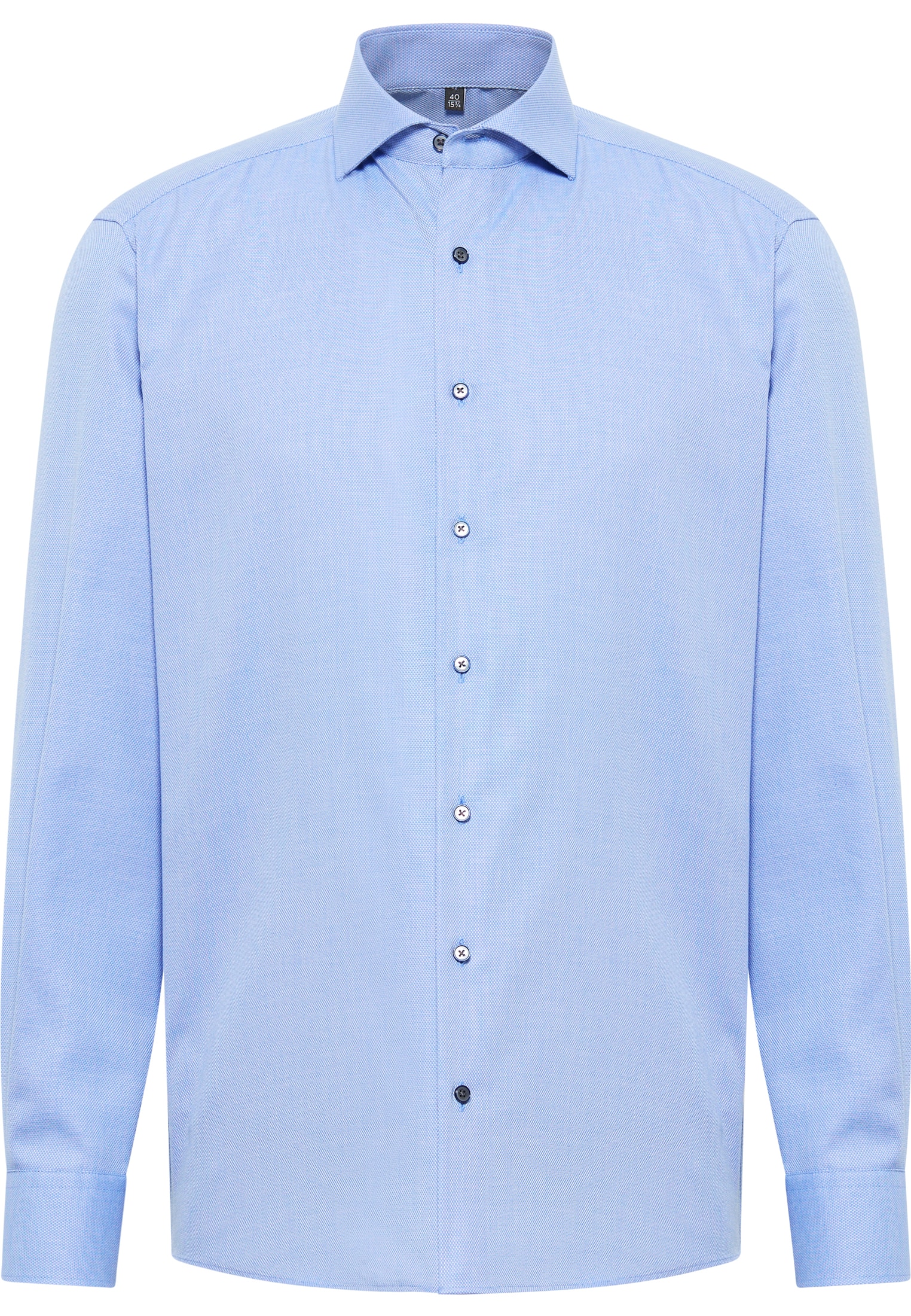 COMFORT FIT Shirt in blue structured