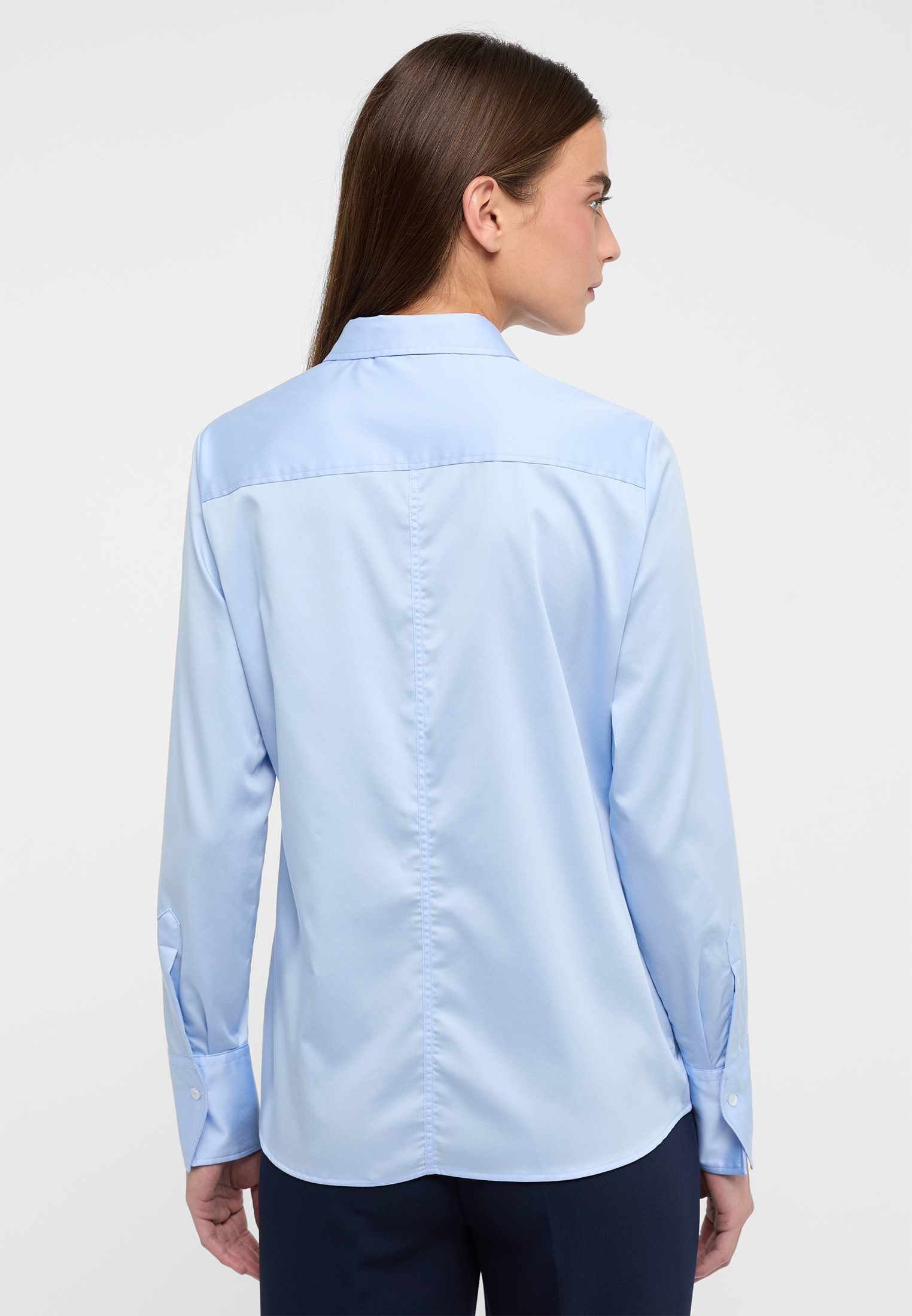 Baby blue satin top online