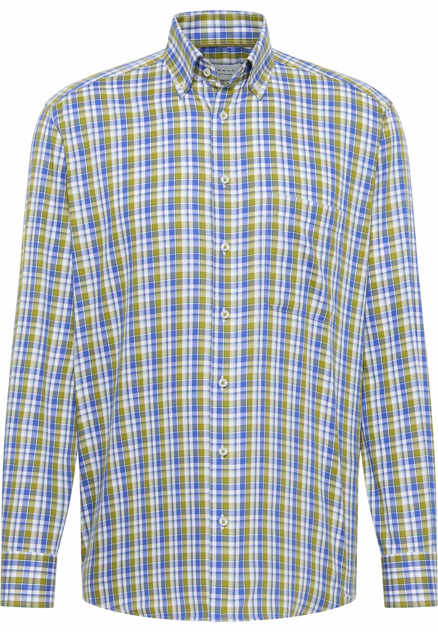 COMFORT FIT Shirt in green checkered