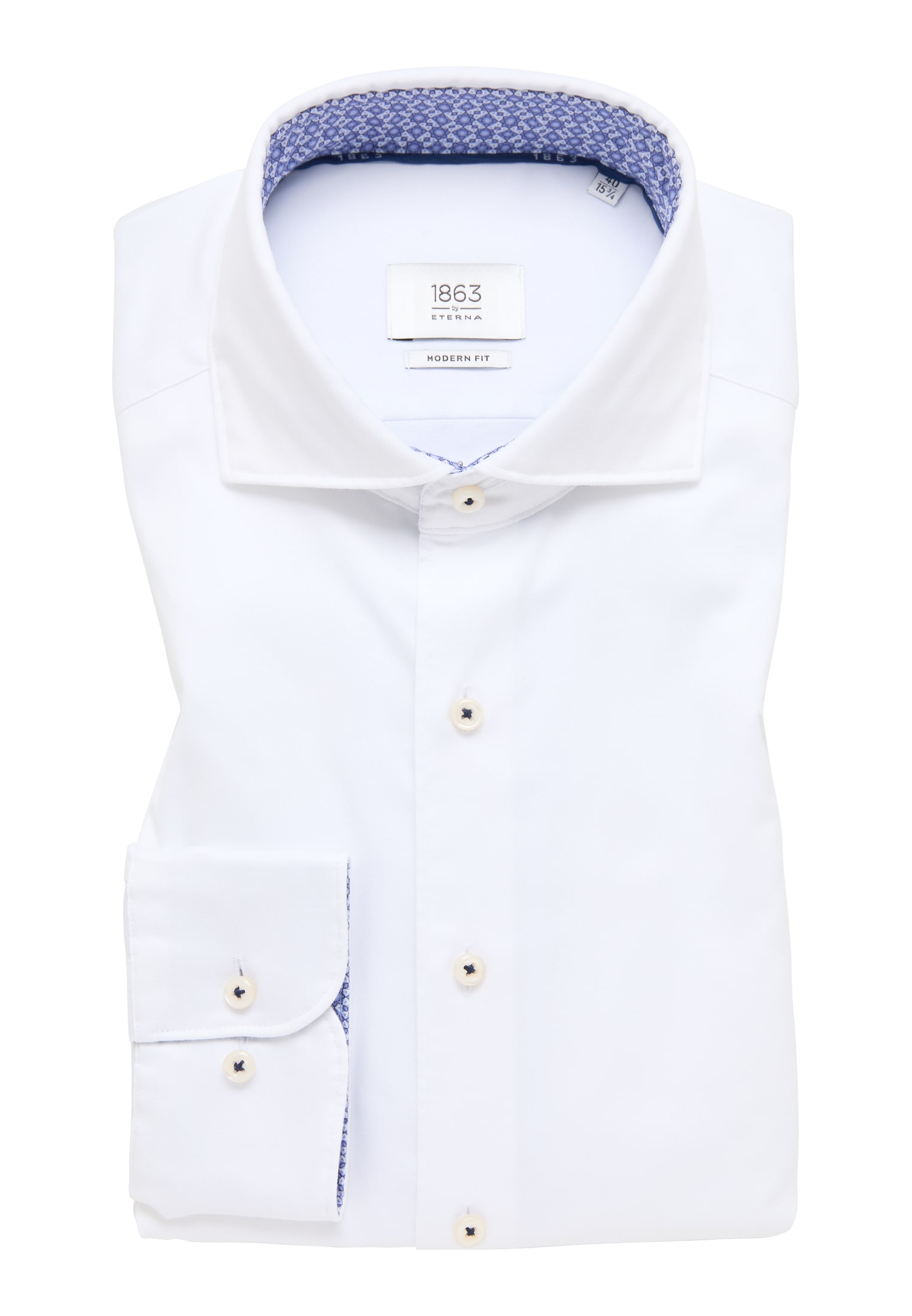 off-white Langarm off-white | | unifarben Luxury Soft 1SH11519-00-02-42-1/1 MODERN 42 | | FIT Shirt in