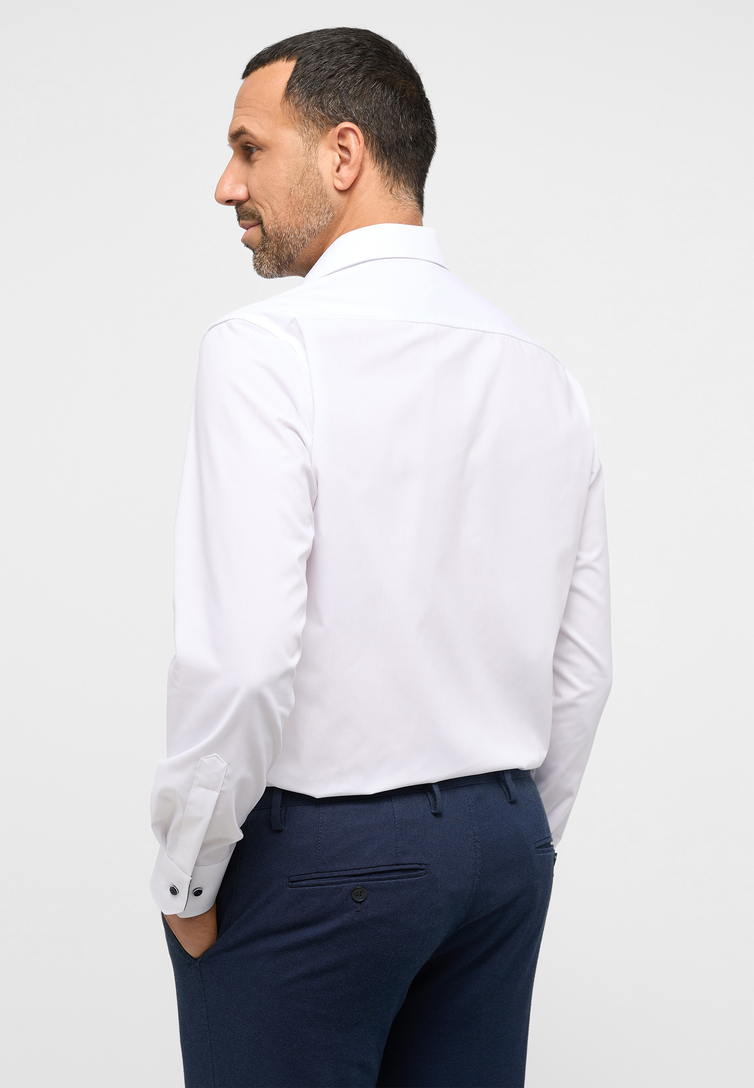 Shirt cm) weiß COMFORT Original unifarben (59 weiß FIT | Arm | 1SH11720-00-01-47-59 | verkürzter in 47 |