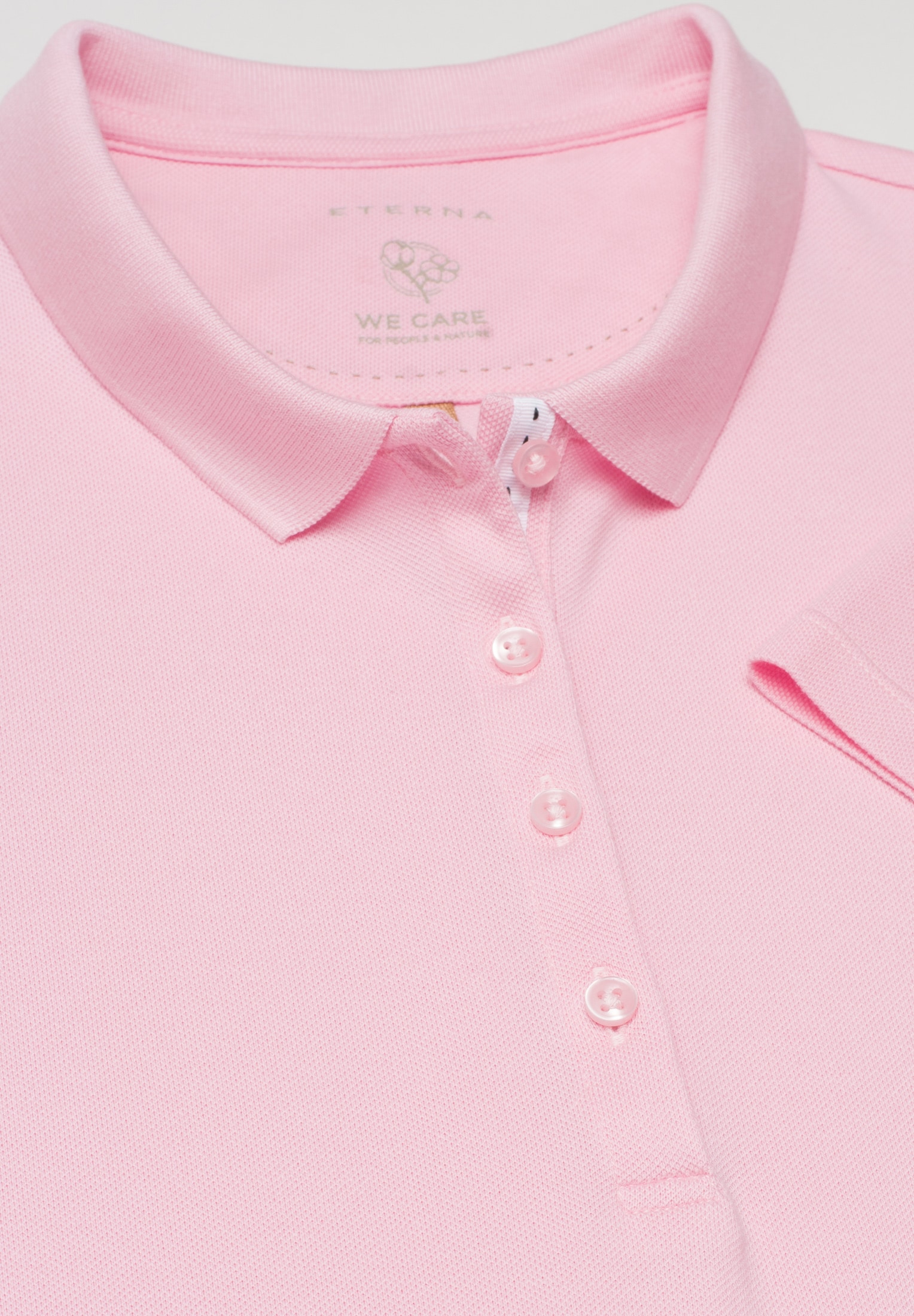 Poloshirt in soft pink | | L unifarben pink | 2SP00006-15-12-L-1/2 soft Kurzarm 