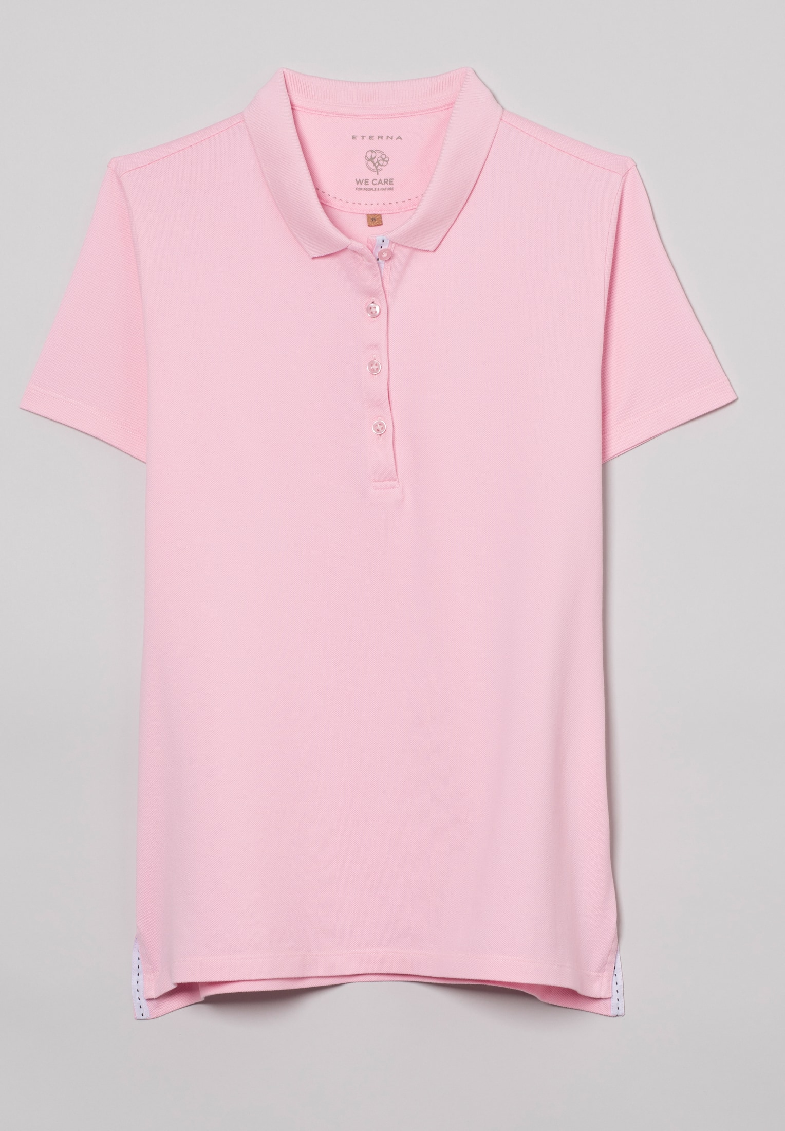 Poloshirt in soft pink unifarben | soft pink | L | Kurzarm |  2SP00006-15-12-L-1/2