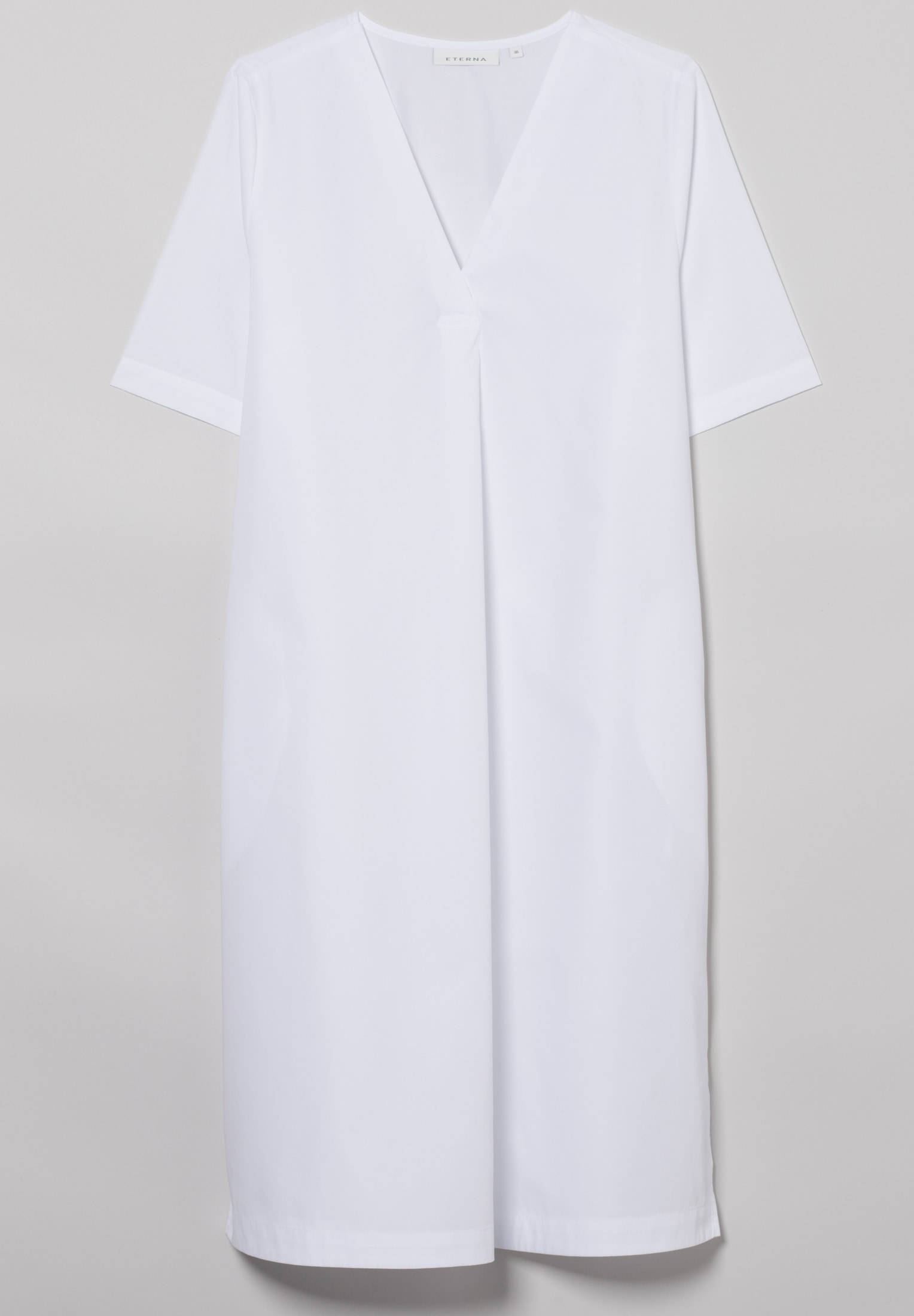 Blusenkleid in weiß | 2DR00211-00-01-40-1/2 40 Kurzarm weiß | | unifarben 