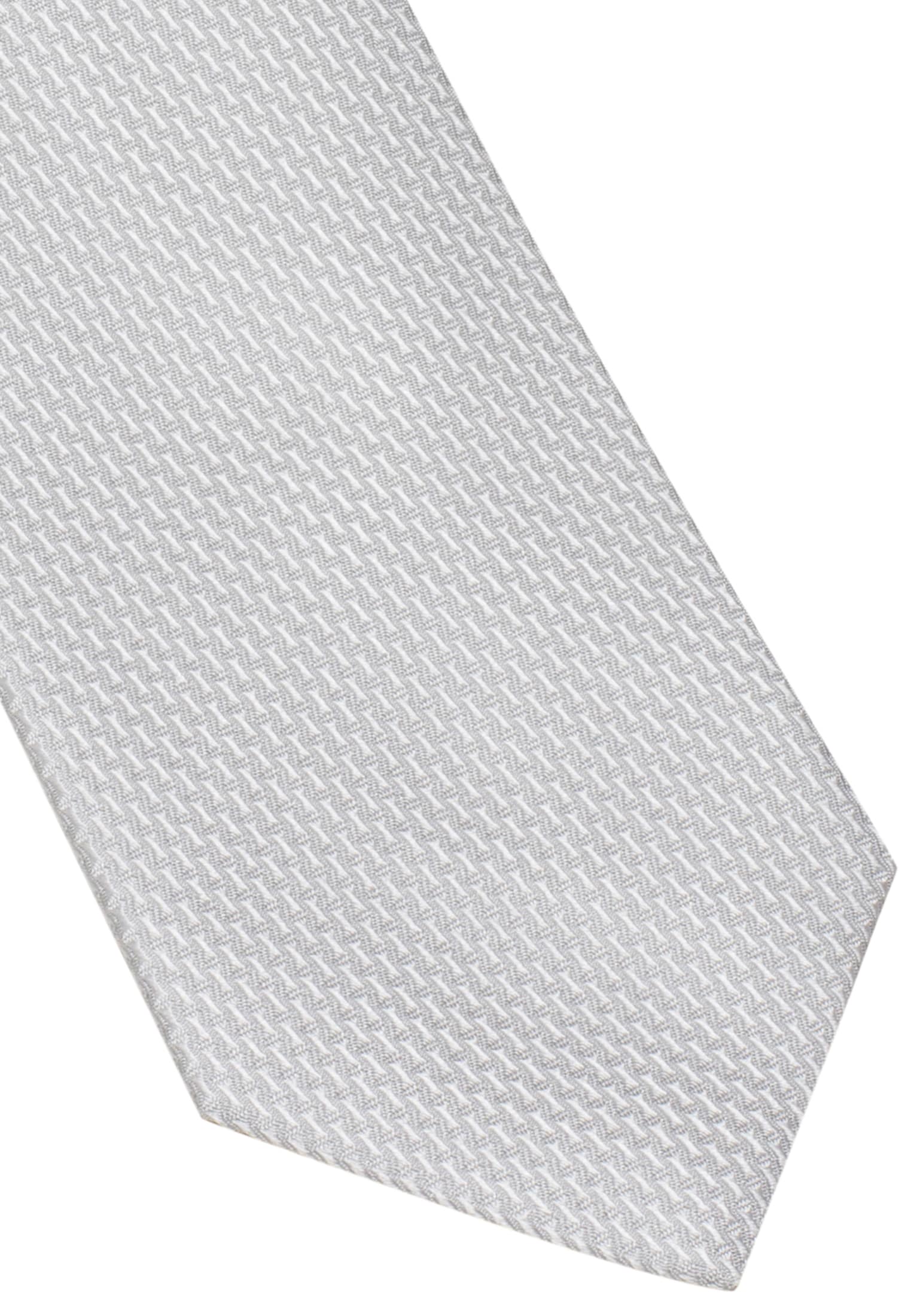 Krawatte in silber 142 | 1AC01872-03-11-142 | strukturiert | silber