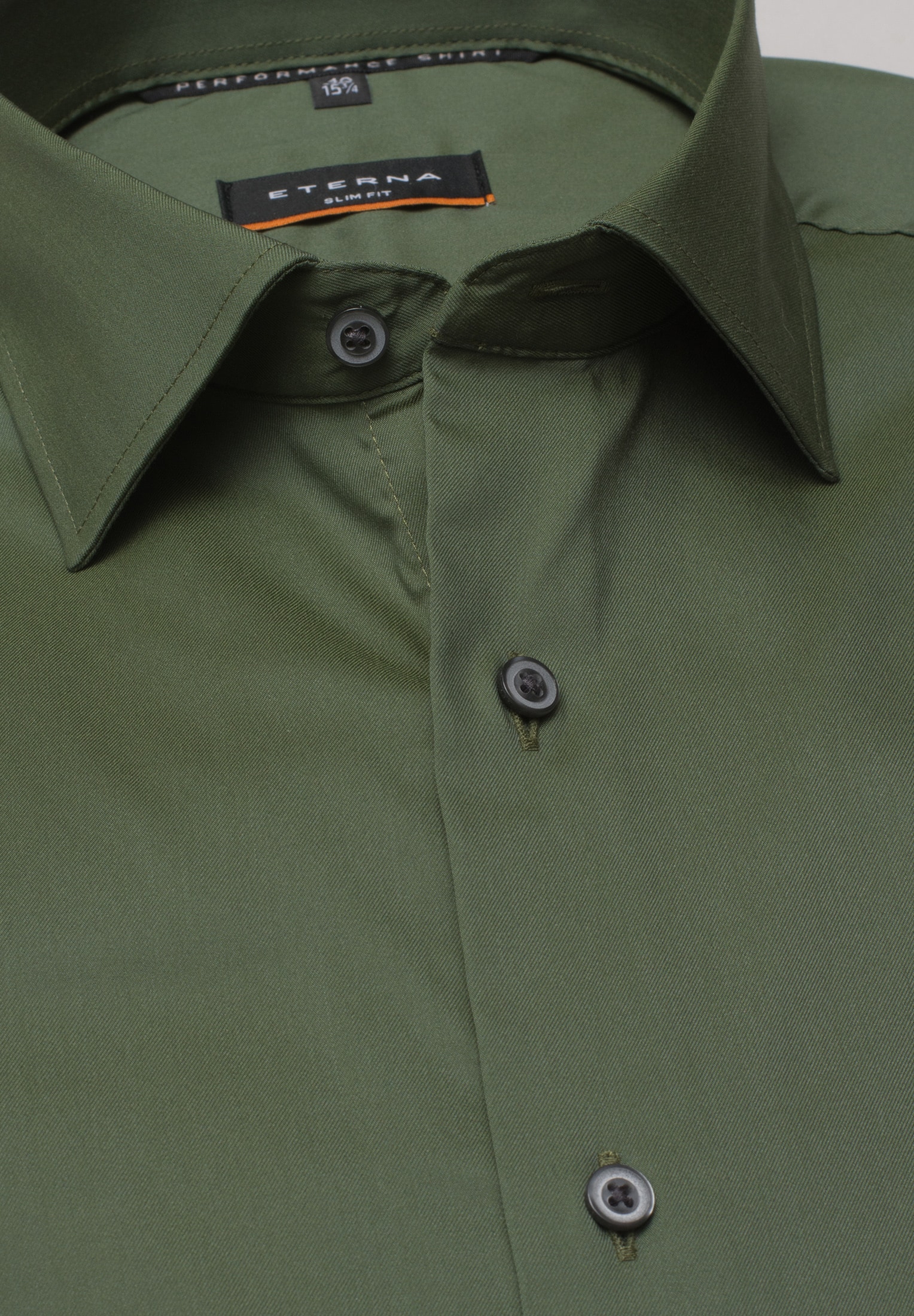 | Langarm in unifarben Performance SLIM 41 FIT Shirt | olive olive | 1SH02217-04-51-41-1/1 |