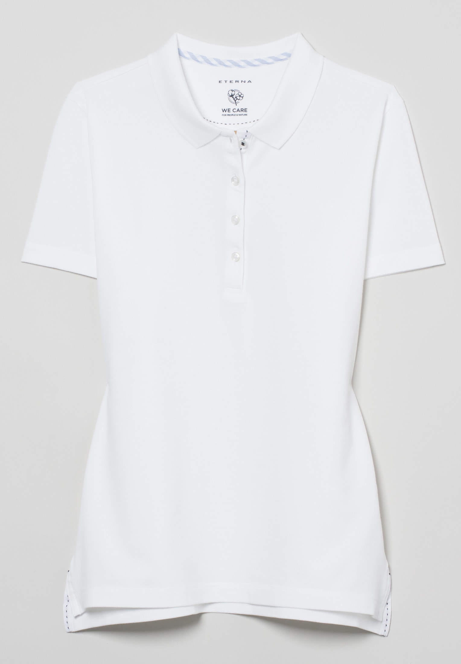 Poloshirt in weiß unifarben | | weiß | M 2SP00006-00-01-M-1/2 Kurzarm 