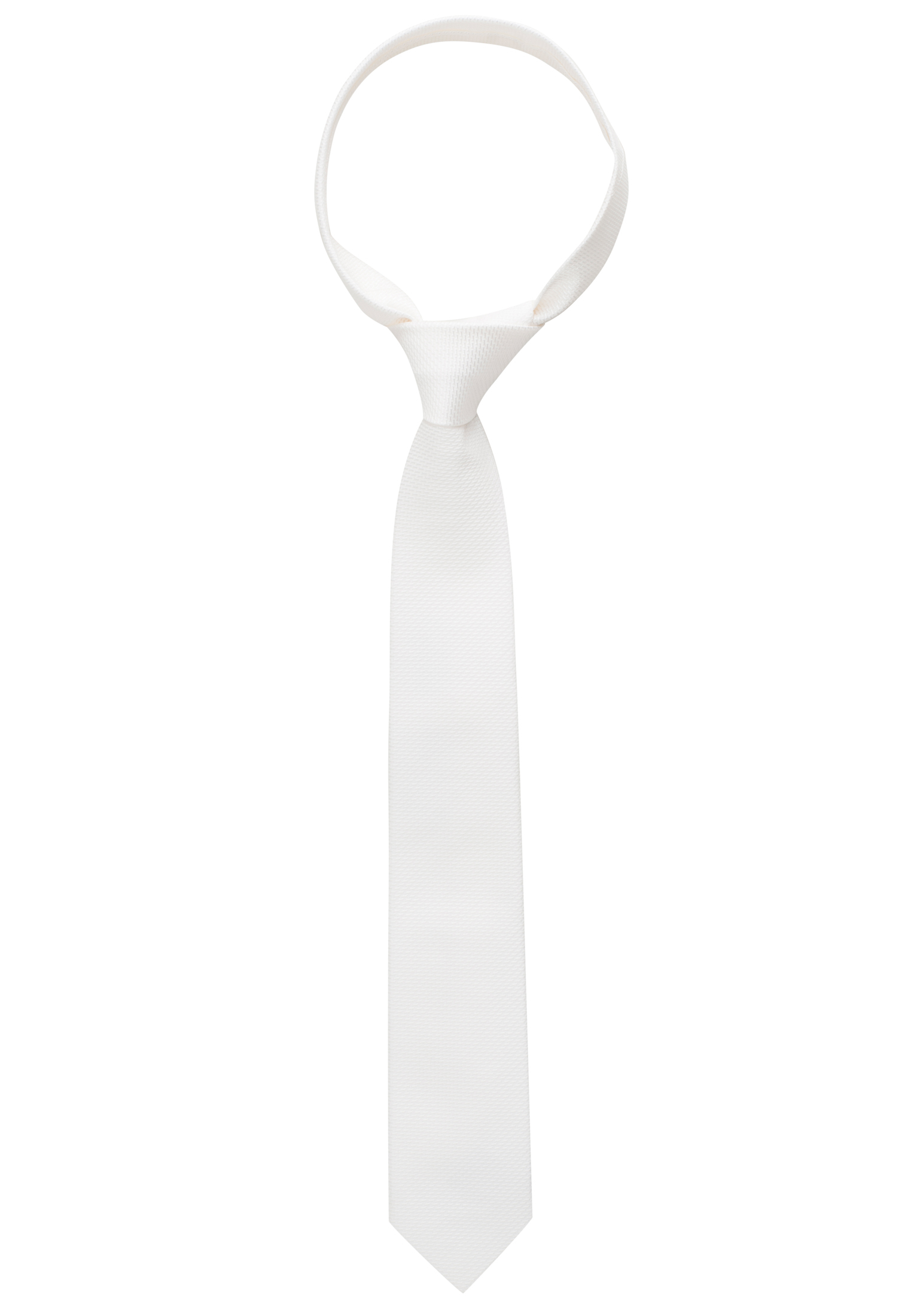 Krawatte in weiß strukturiert | 1AC01872-00-01-142 142 | | weiß