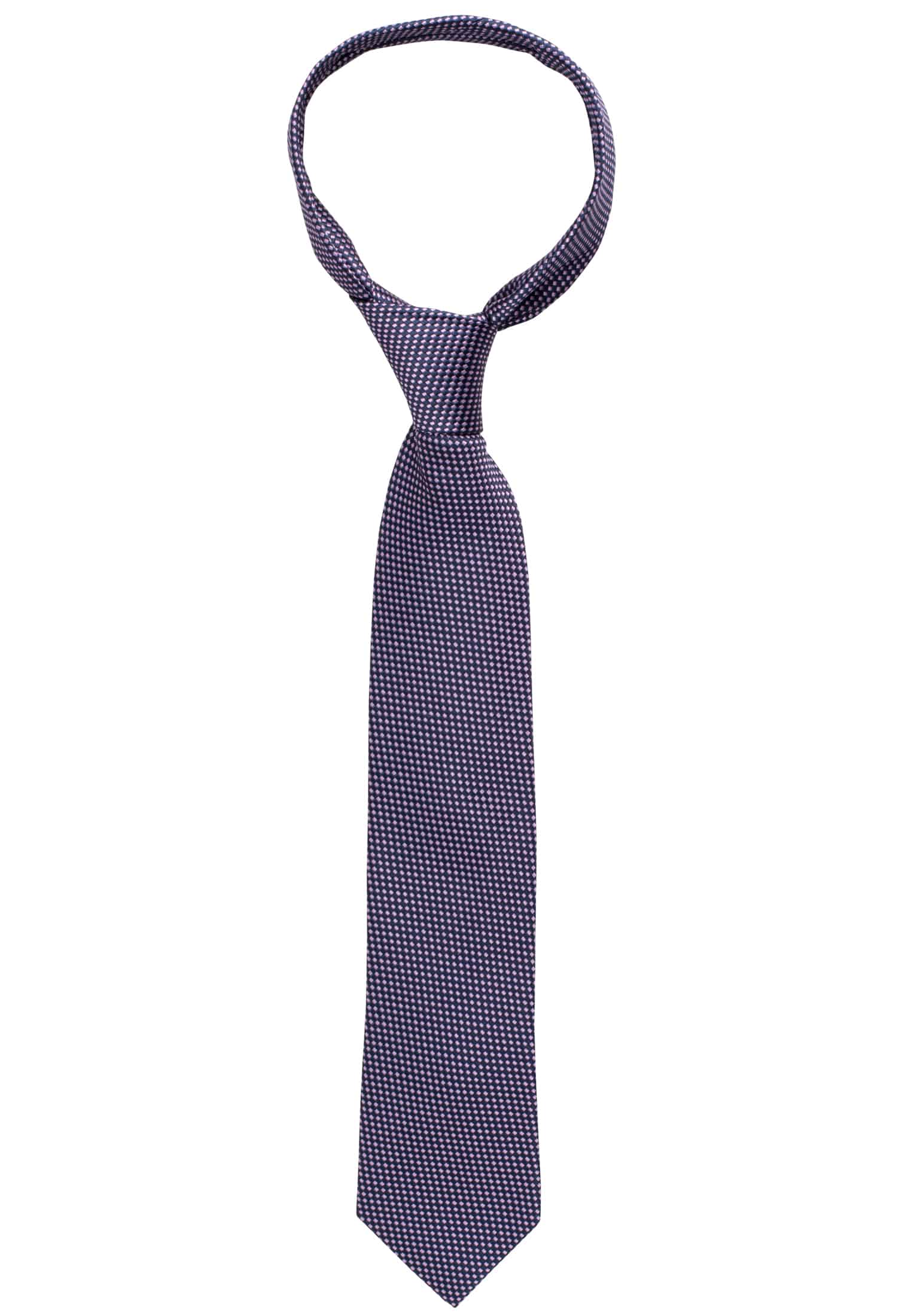 Krawatte in navy/rosa strukturiert | 1AC00534-81-90-142 142 | navy/rosa 