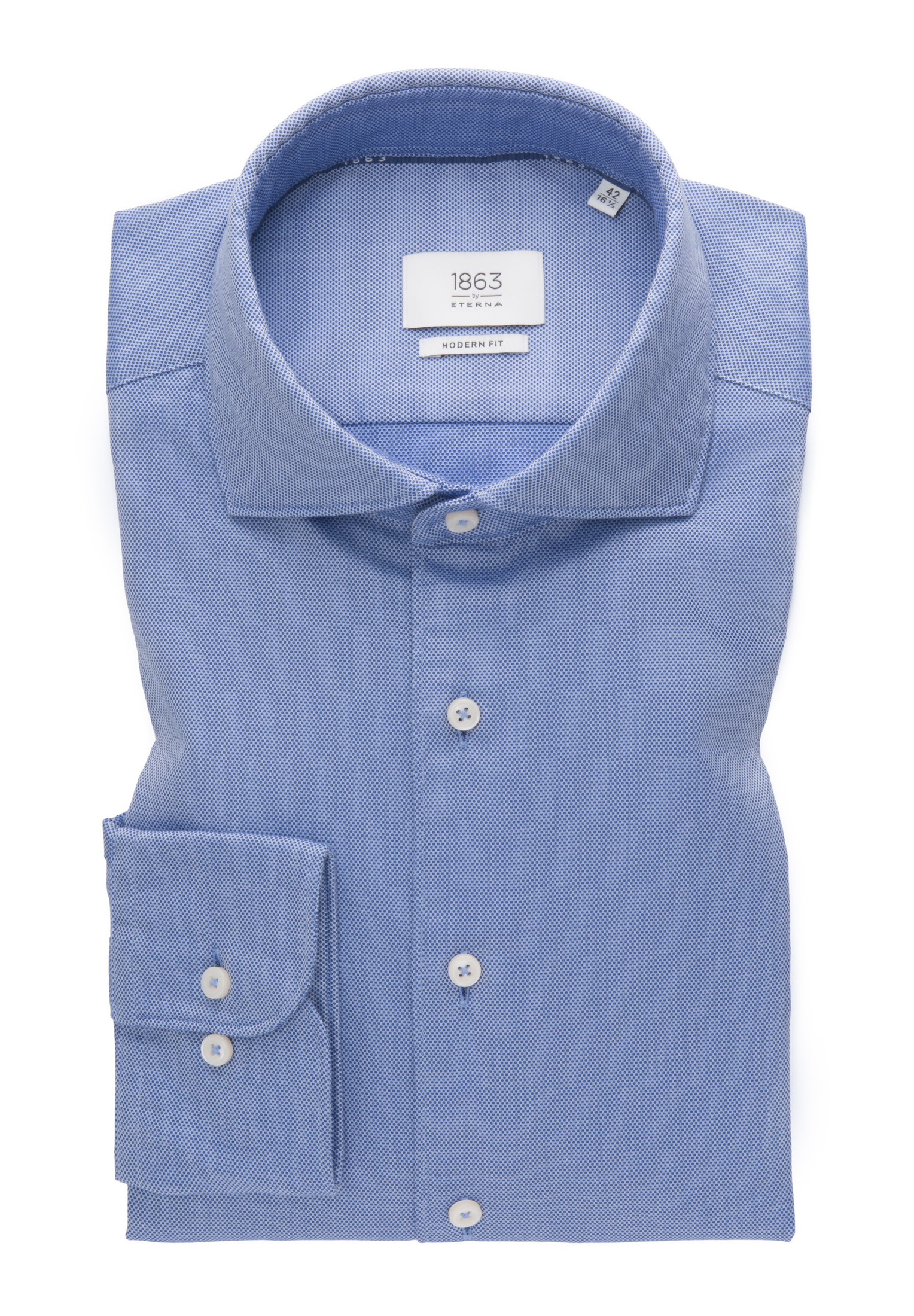 MODERN FIT Shirt in sky blue structured
