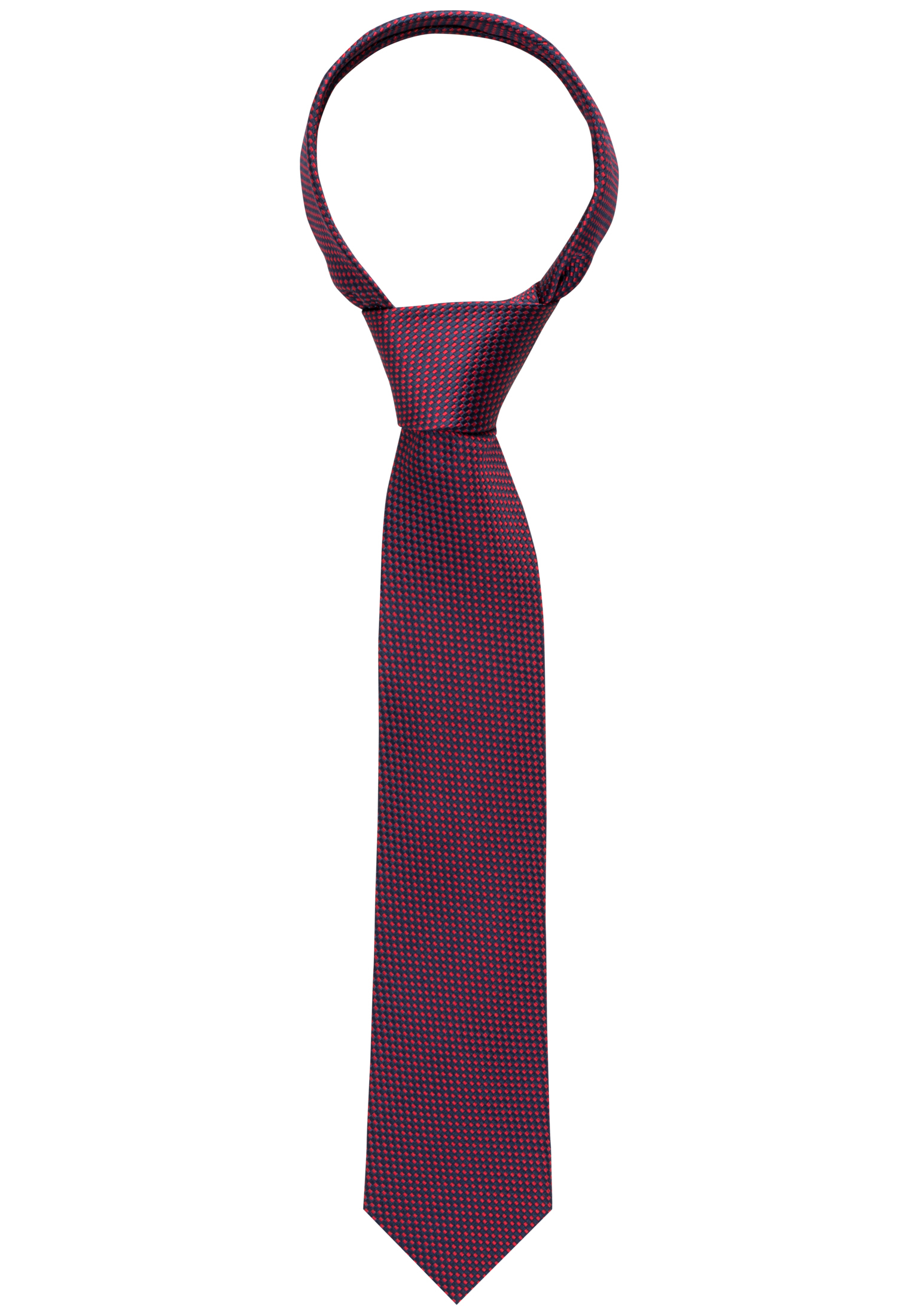 Krawatte in navy/rot | 1AC00534-81-89-142 strukturiert | navy/rot 142 