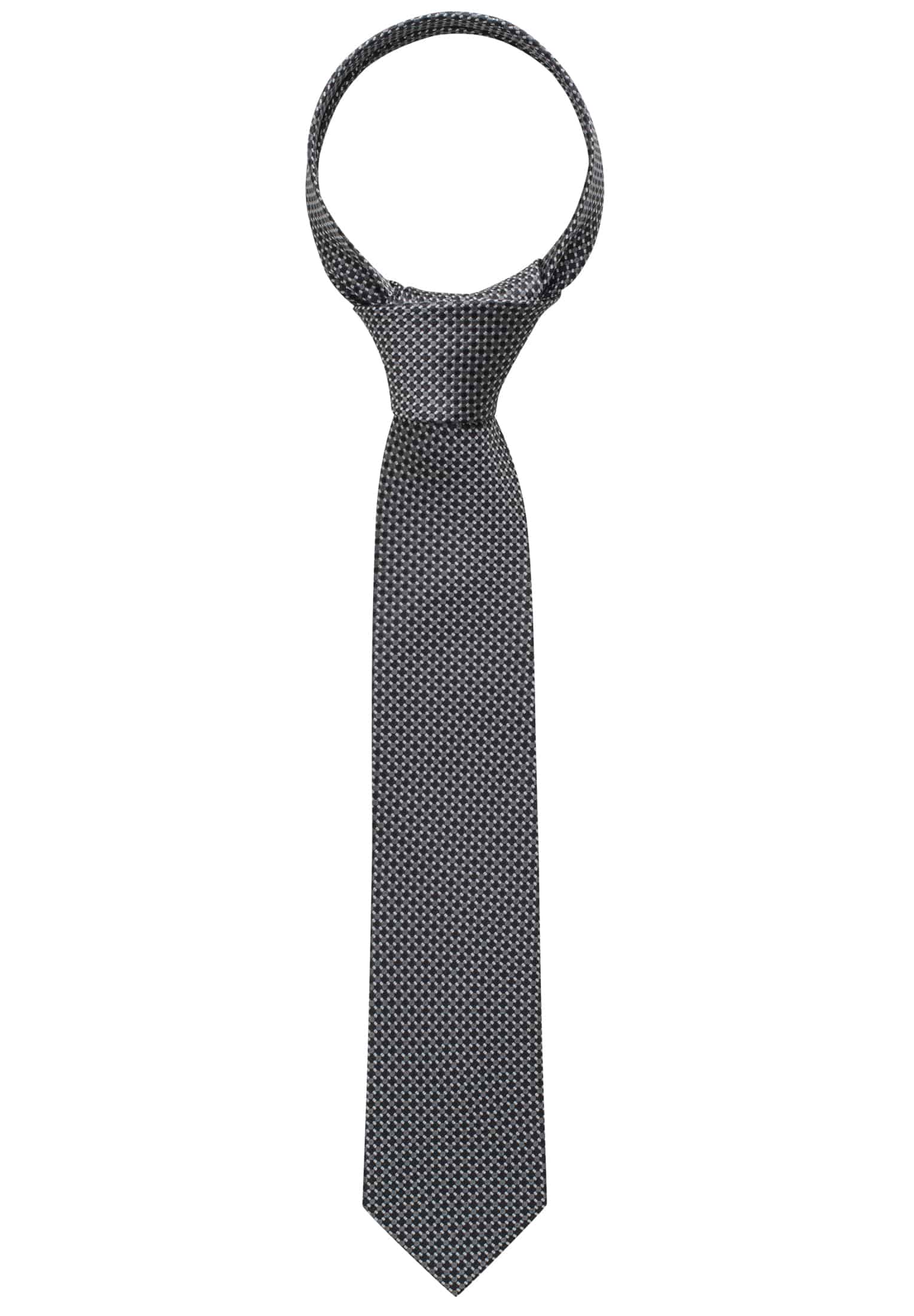 Krawatte in schwarz strukturiert | 1AC00407-03-91-142 schwarz | | 142
