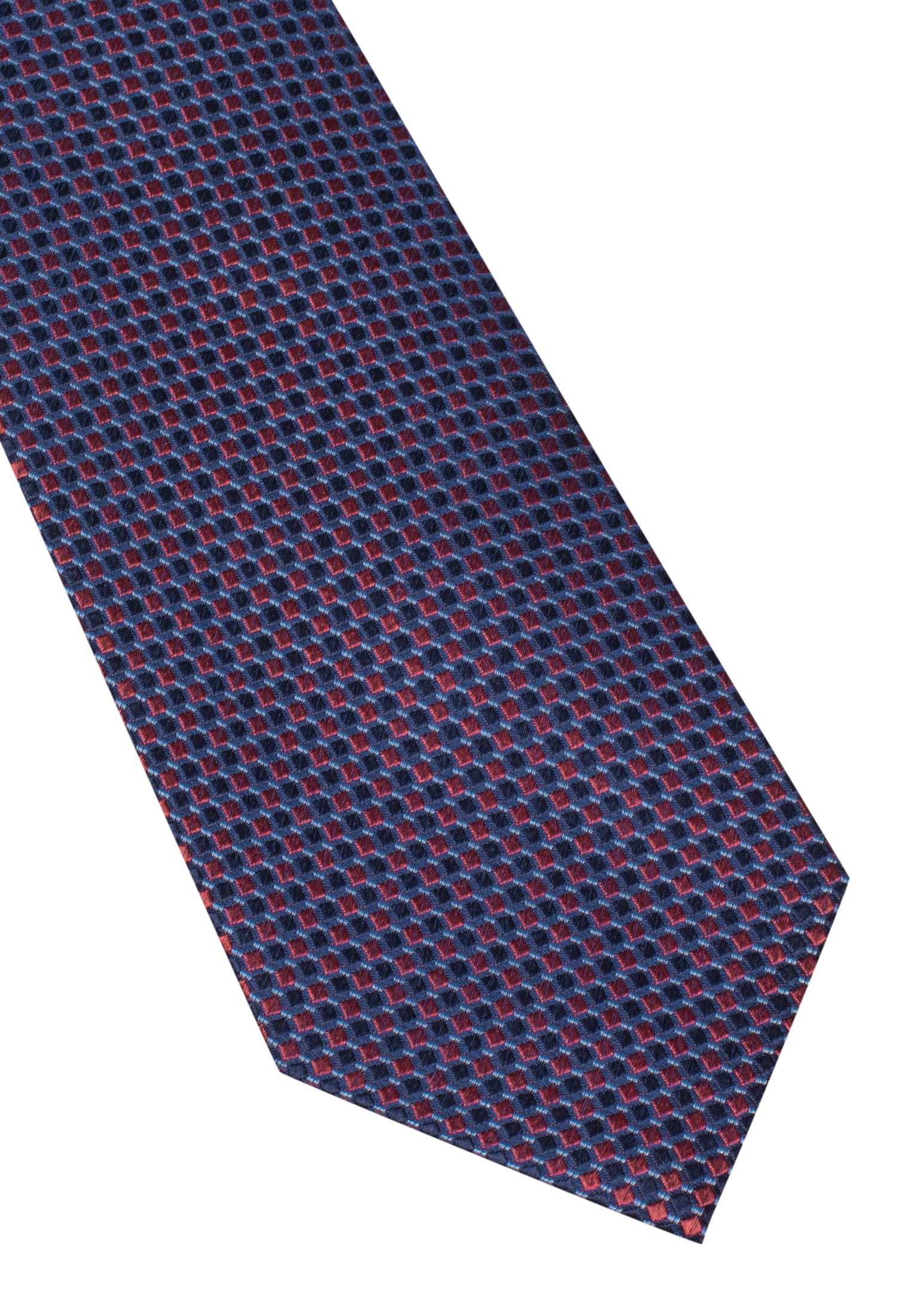 Tie in dark blue structured