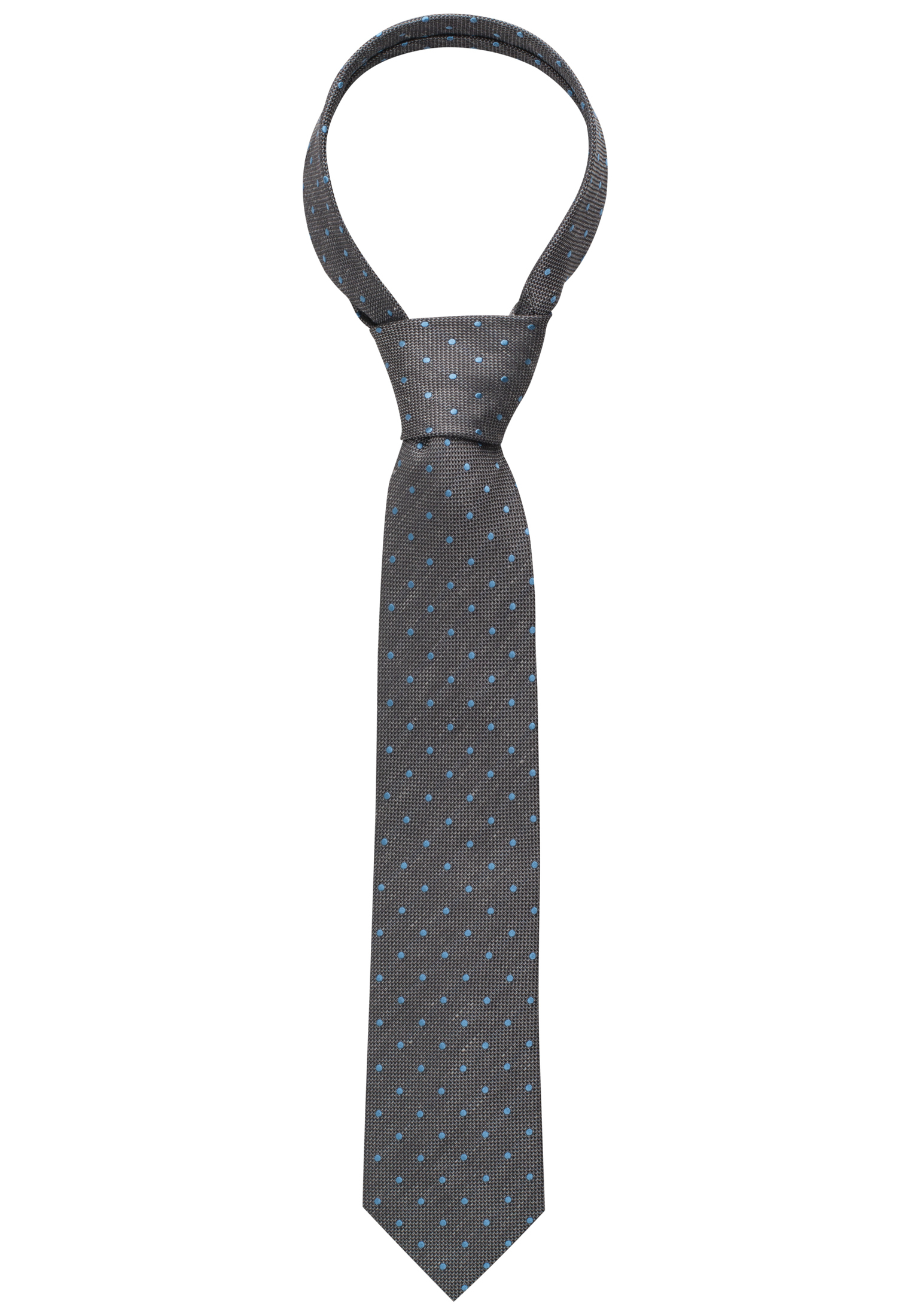 Krawatte in grau | | | 1AC00469-03-01-142 getupft 142 grau