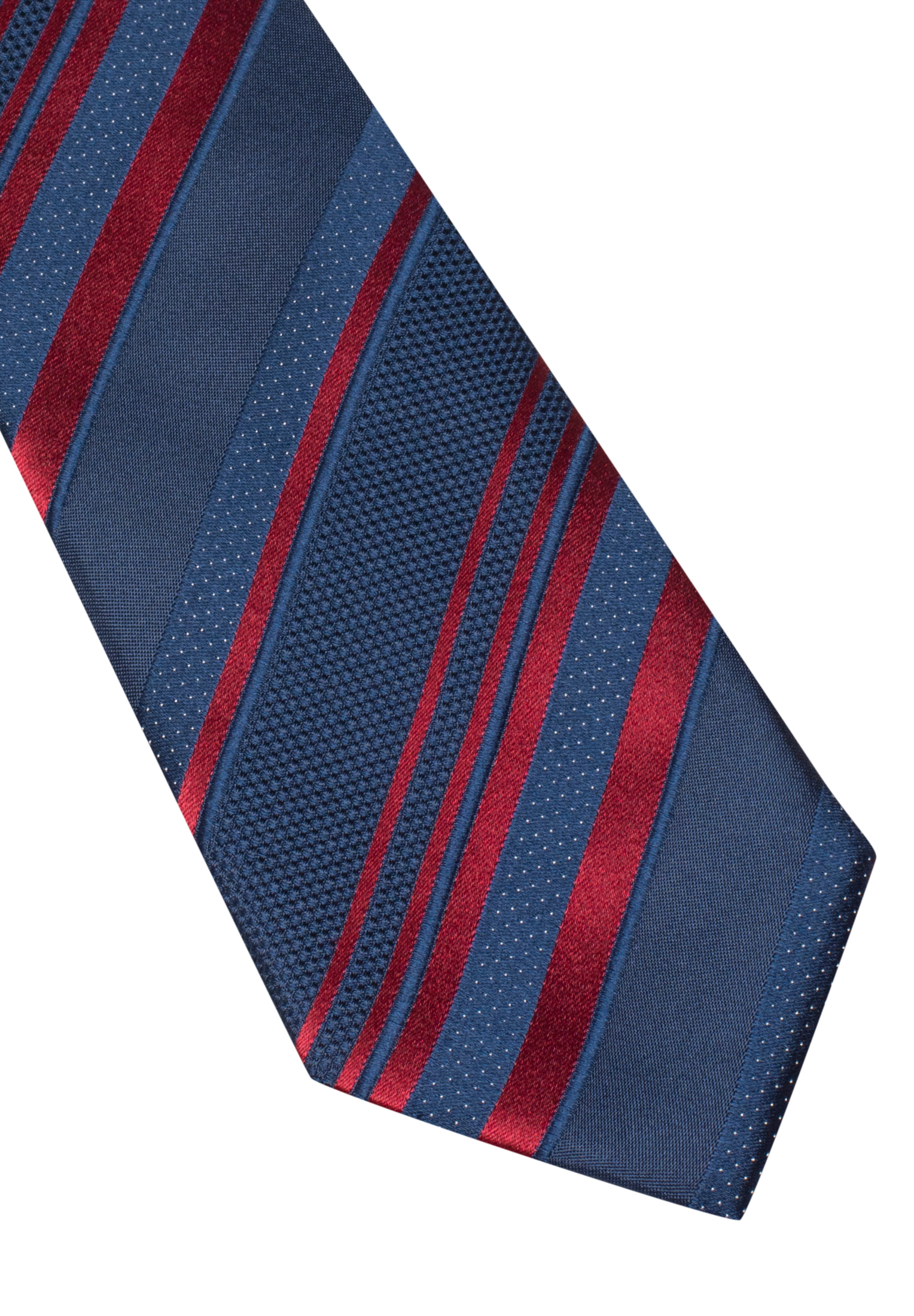 Krawatte in navy gestreift 142 navy | 1AC00408-01-91-142 | 