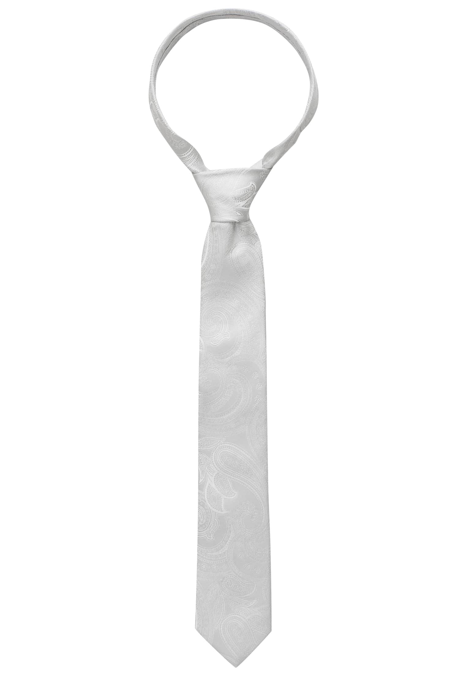 Krawatte in silber 1AC01869-03-11-160 | | gemustert 160 | silber