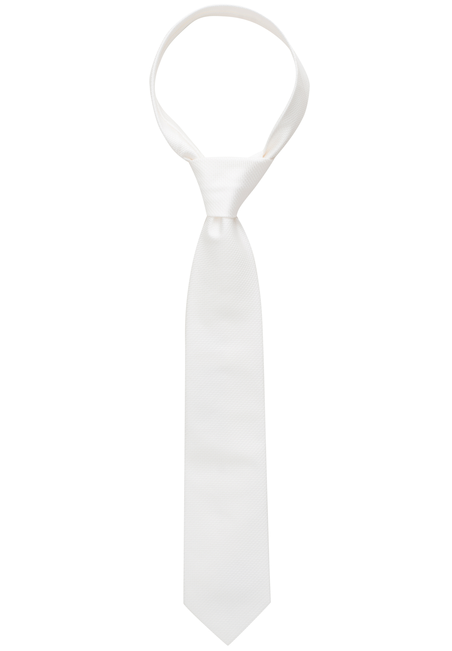 Krawatte in weiß strukturiert | | 1AC01866-00-01-160 | weiß 160