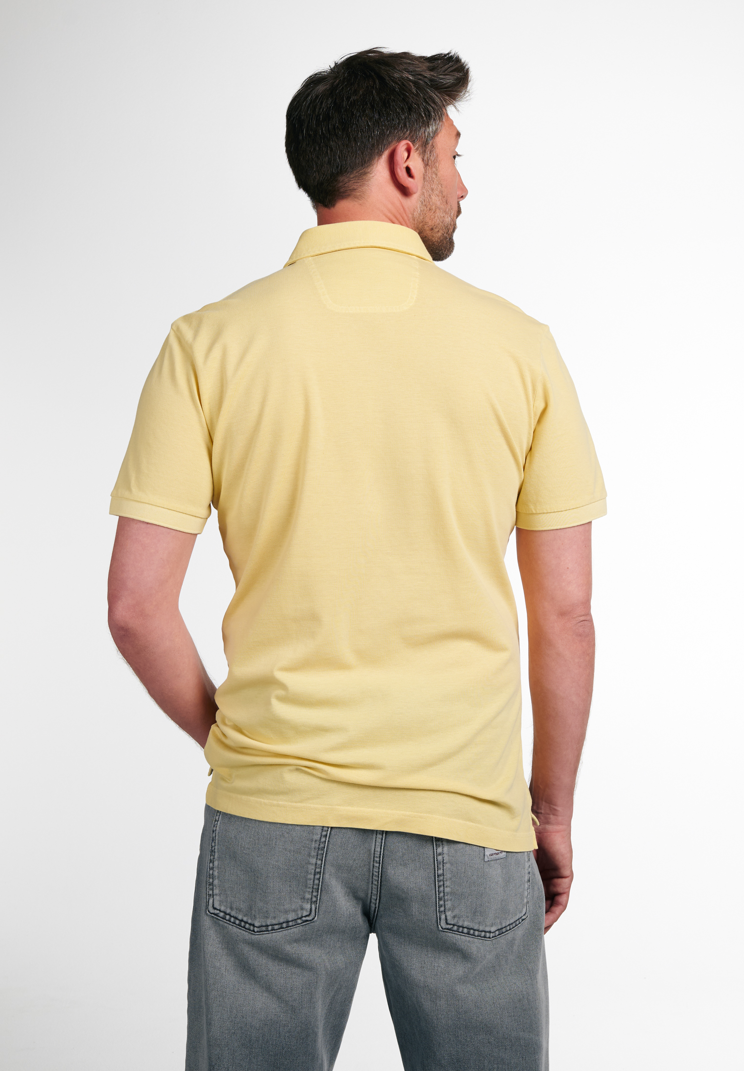 | Kurzarm | gelb 1SP00087-07-01-4XL-1/2 FIT gelb unifarben | Poloshirt in MODERN | 4XL