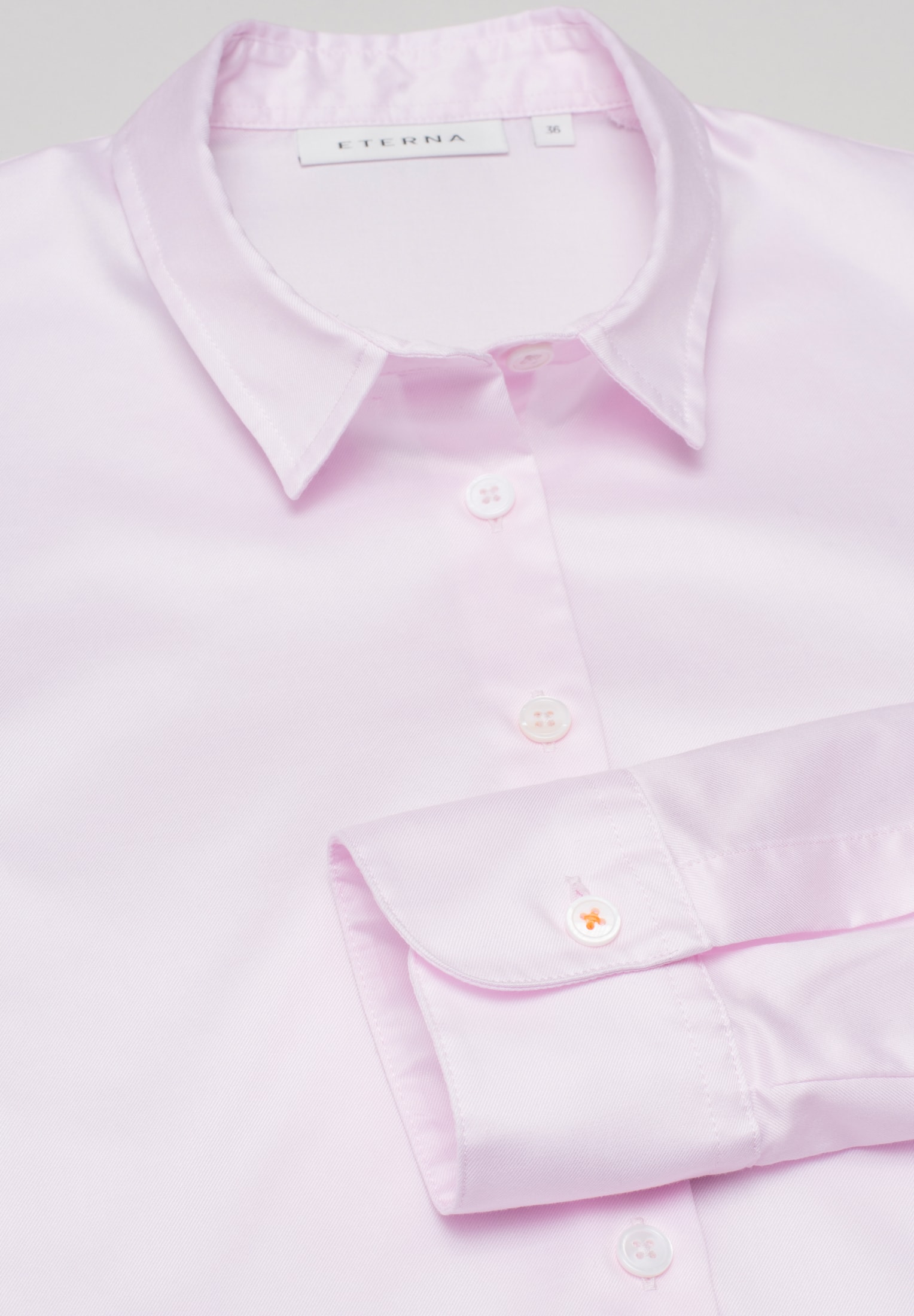 Soft Luxury Shirt Bluse in rot unifarben | rot | 48 | Langarm |  2BL00664-05-01-48-1/1