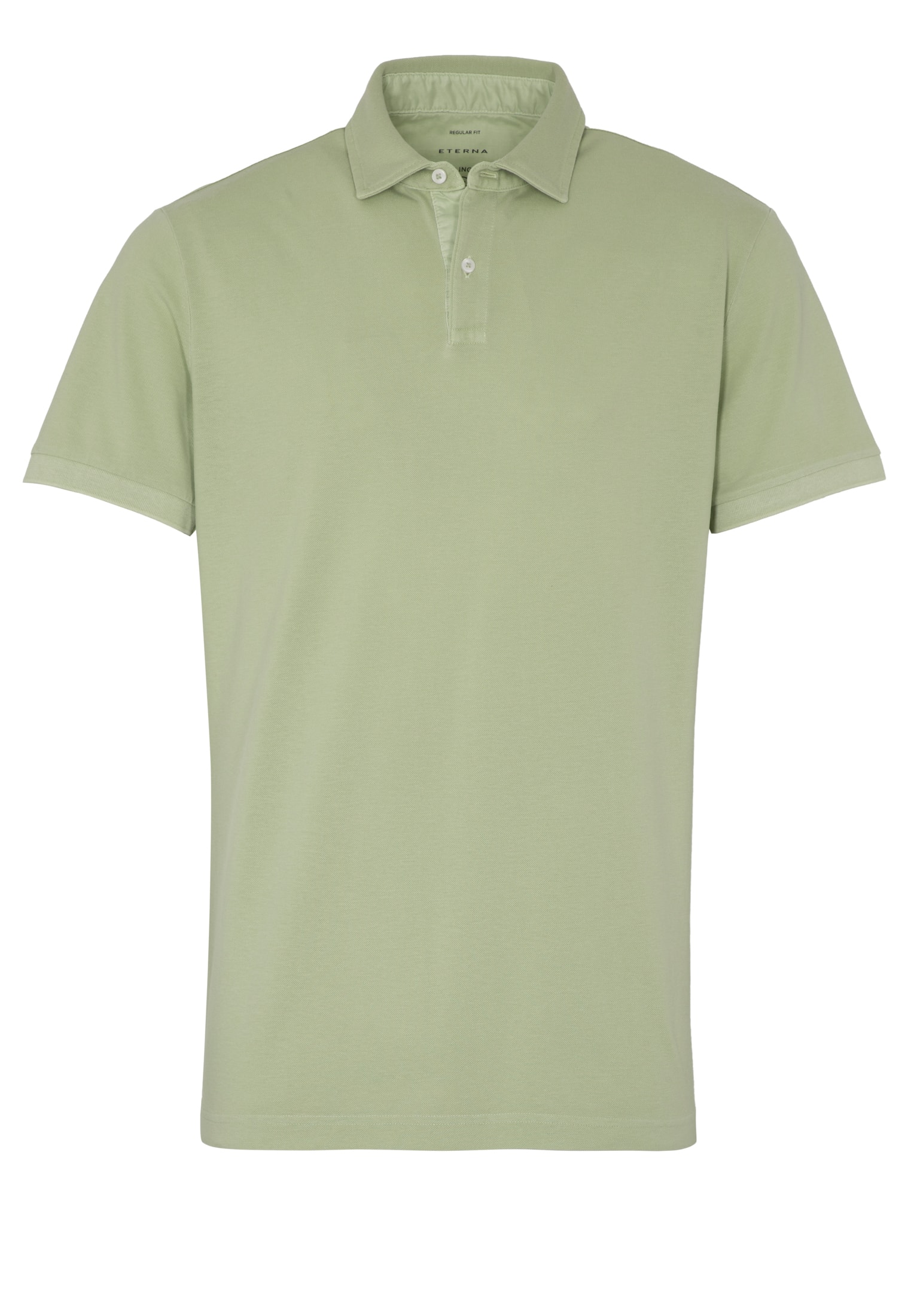 MODERN FIT Polo vert clair uni