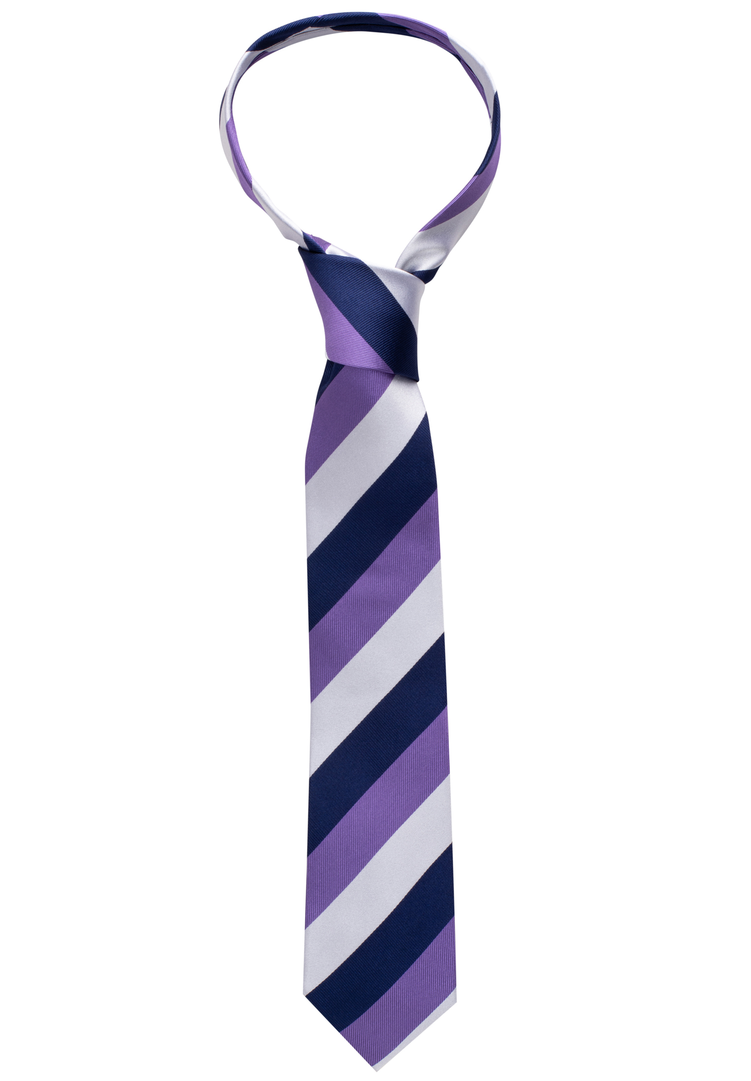 Krawatte in | lila gestreift | lila | 1AC00163-09-01-142 142