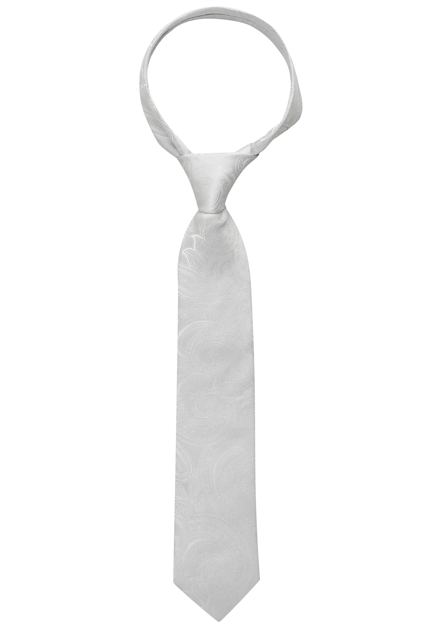 Krawatte in silber gemustert 1AC01867-03-11-160 silber | 160 | 