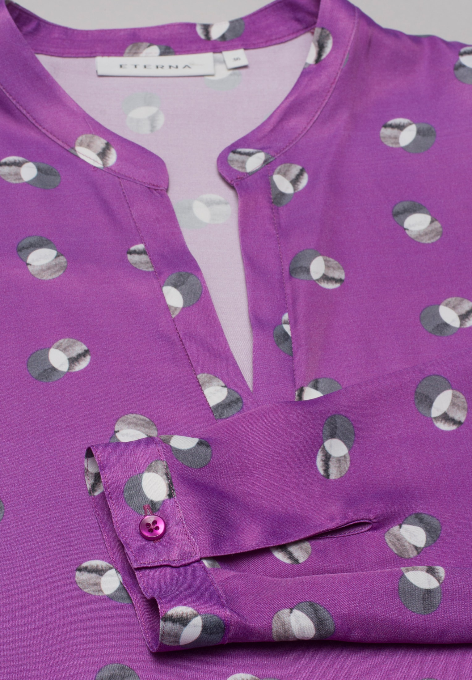 tunic in violet printed