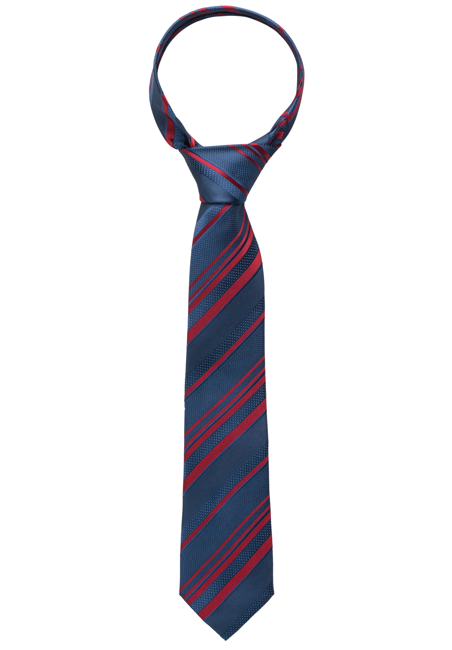Krawatte in | navy gestreift 1AC00408-01-91-142 | navy 142 