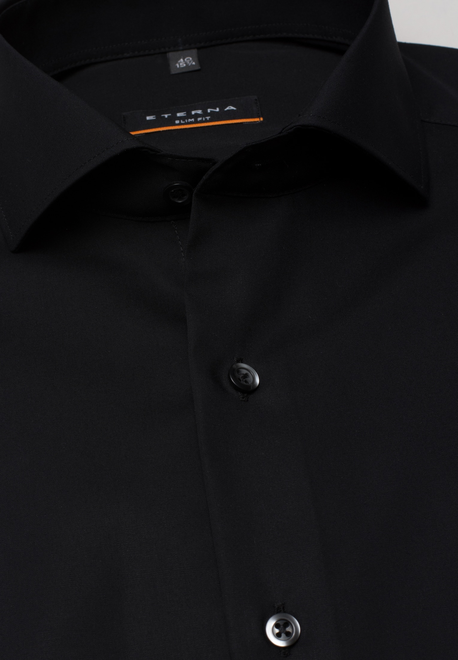 SLIM FIT Original unifarben | | | schwarz | Shirt 37 1SH00102-03-91-37-1/1 in Langarm schwarz