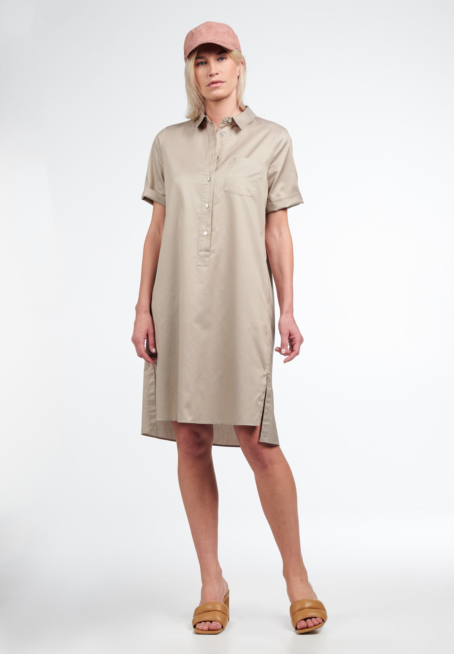 Soft Luxury Shirt unifarben Bluse grün 42 Kurzarm | in | | grün 2DR00234-04-01-42-1/2 