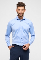 MODERN FIT Cover Shirt in blue plain