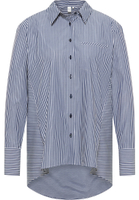 shirt-blouse in navy striped