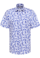 MODERN FIT Shirt in medium blue printed