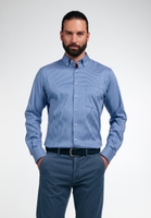 MODERN FIT Performance Shirt in blue checkered