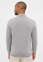 Gebreide pullover in melange vlakte