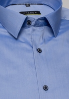 SUPER SLIM Performance Shirt in medium blue plain