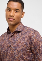 SLIM FIT Shirt in orange printed