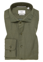 SLIM FIT Linen Shirt in khaki plain