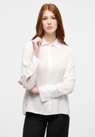 shirt-blouse in off-white plain