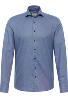 SLIM FIT Shirt in dark blue structured