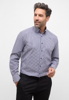 COMFORT FIT Shirt in navy checkered