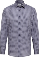 MODERN FIT Shirt in dark blue printed