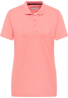 Polo shirt in coral plain