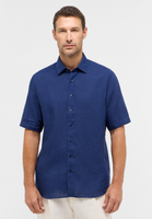 MODERN FIT Linen Shirt in navy vlakte