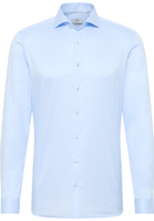 SUPER SLIM Luxury Shirt in hellblau unifarben